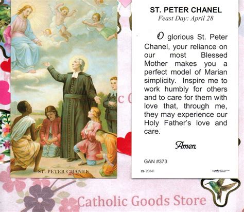 san pieteo chanel|prayer of st peter Chanel.